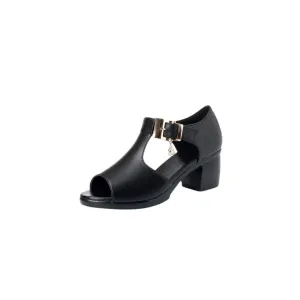 Open Toe Block Heels Sandals