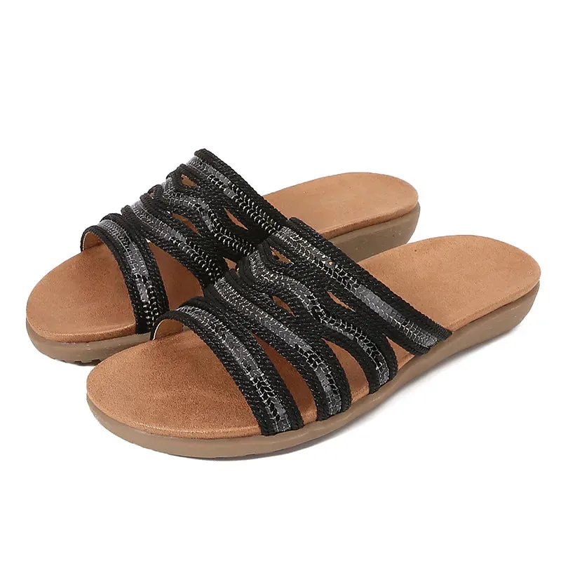 Open Toe Flats Sandals