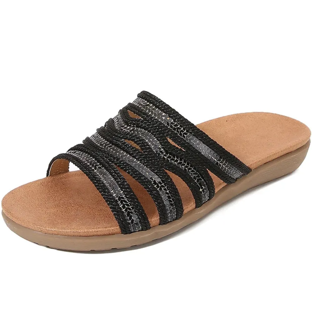 Open Toe Flats Sandals