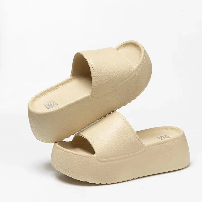 Open Toe Platform Slippers