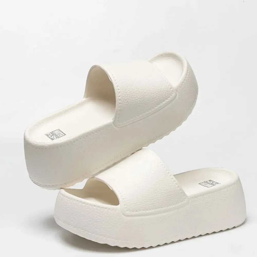 Open Toe Platform Slippers