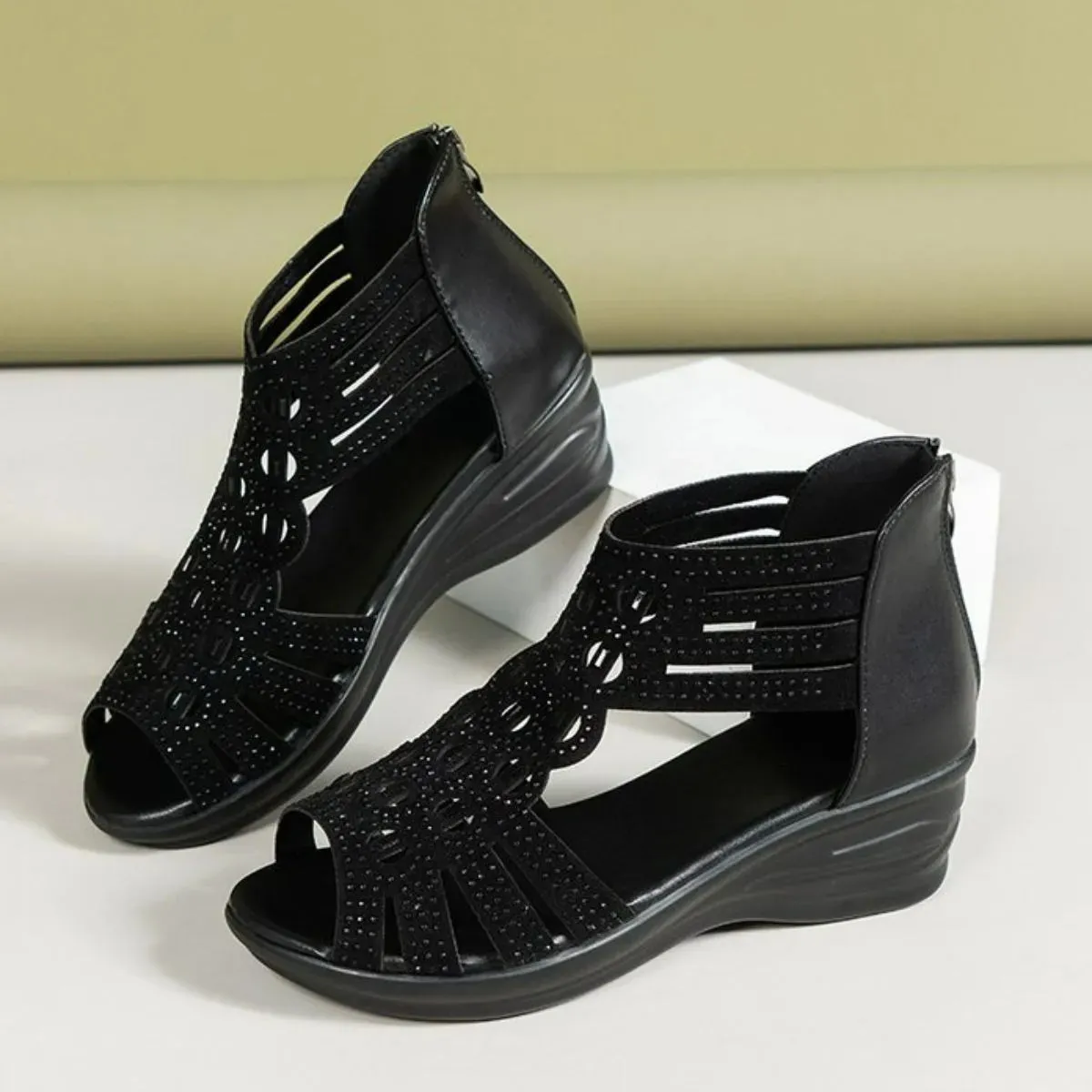 Open Toe Wedge Sandals