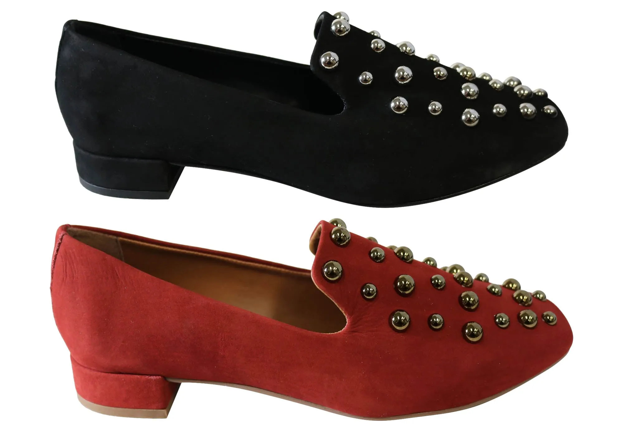 Orcade Telus Womens Low Heel Leather Shoes Made In Brazil
