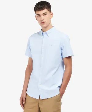Oxford Short Sleeve Tailored Shirt in Sky Blue