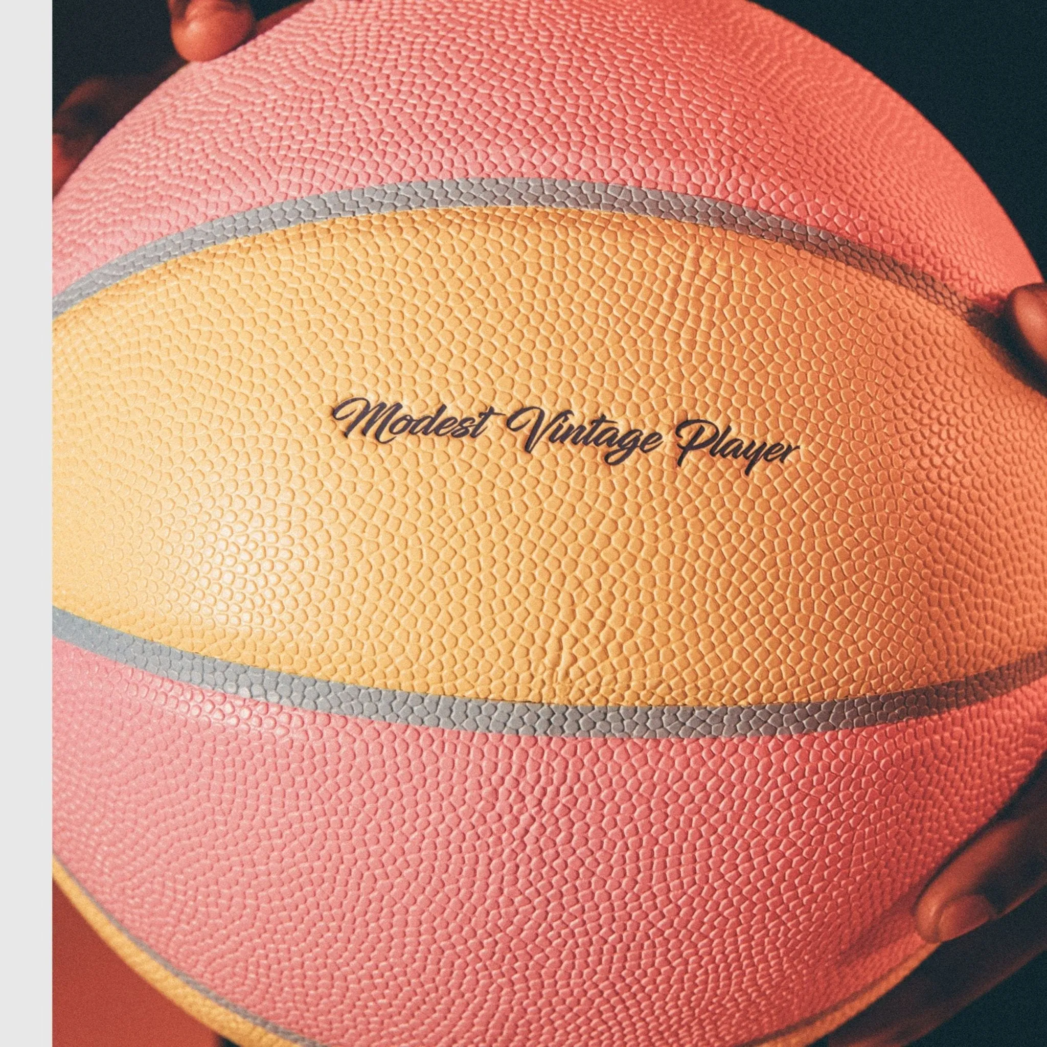 Pastel Leather Basketball - Yellow