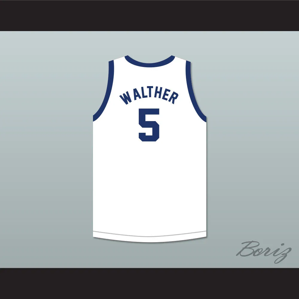 Paul Walther 5 Indianapolis Olympians Retro White Basketball Jersey