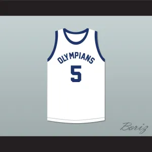Paul Walther 5 Indianapolis Olympians Retro White Basketball Jersey