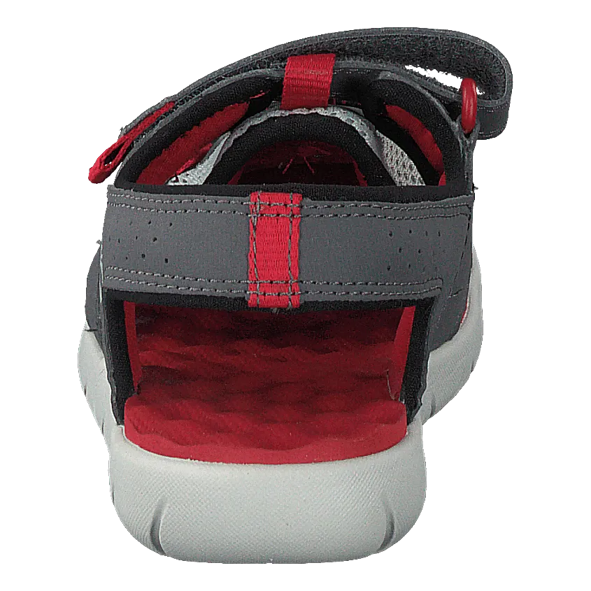 Perkins Row Fisherman Dark Grey/red