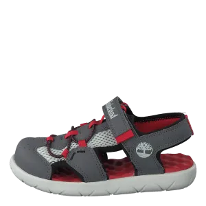 Perkins Row Fisherman Dark Grey/red