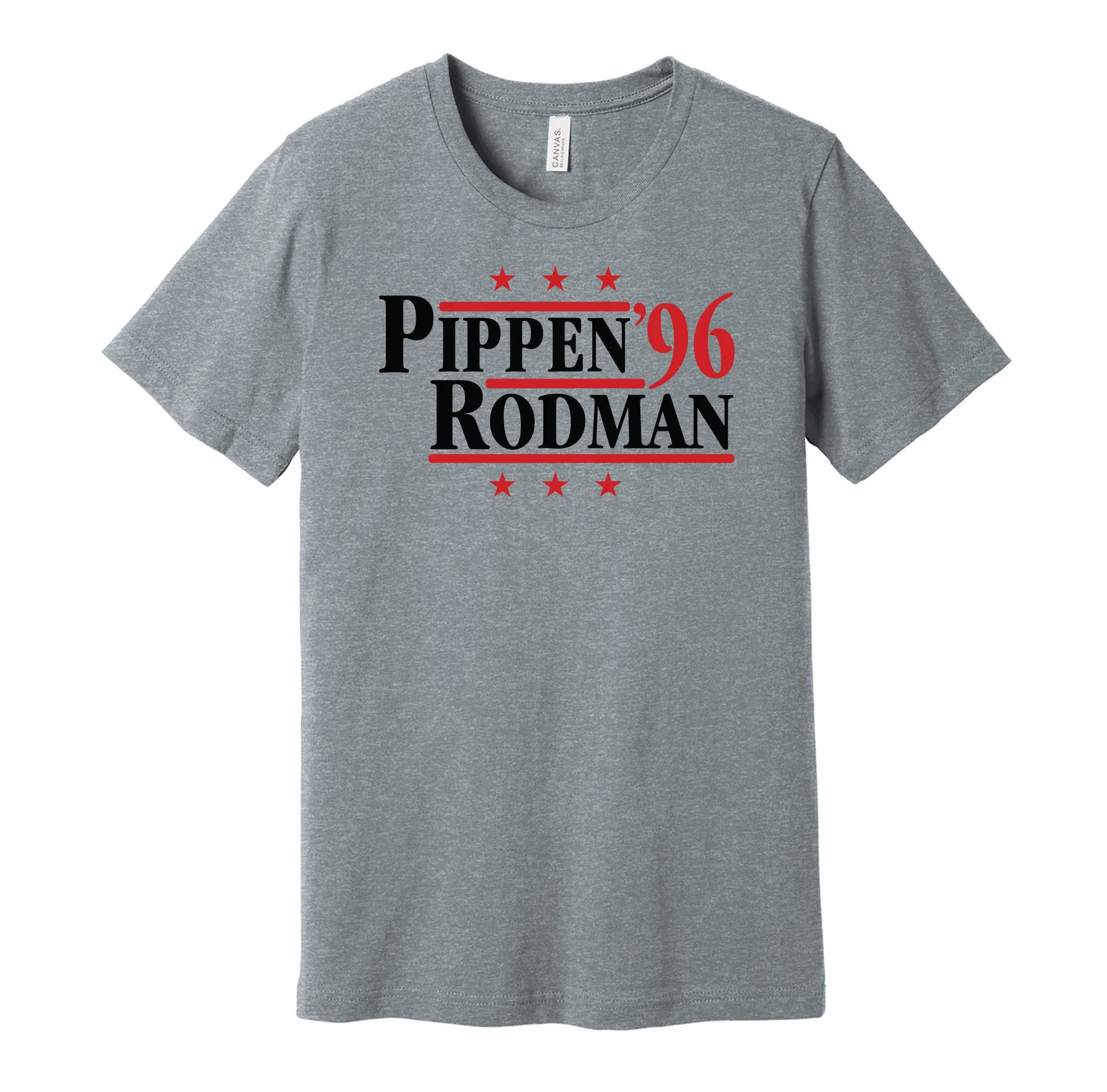 Pippen & Rodman '96 - Chicago Basketball Legends Political Campaign Parody T-Shirt - Hyper Than Hype Shirts