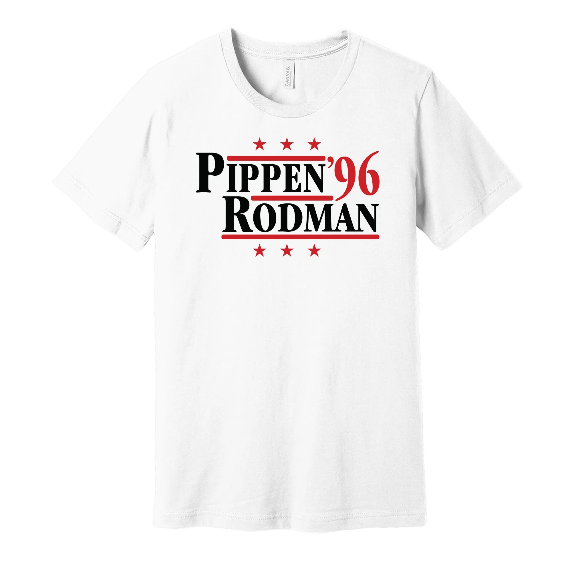 Pippen & Rodman '96 - Chicago Basketball Legends Political Campaign Parody T-Shirt - Hyper Than Hype Shirts