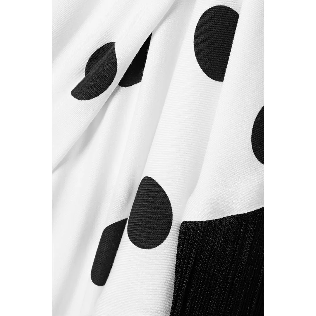 Polka Dot-Fringe Dress