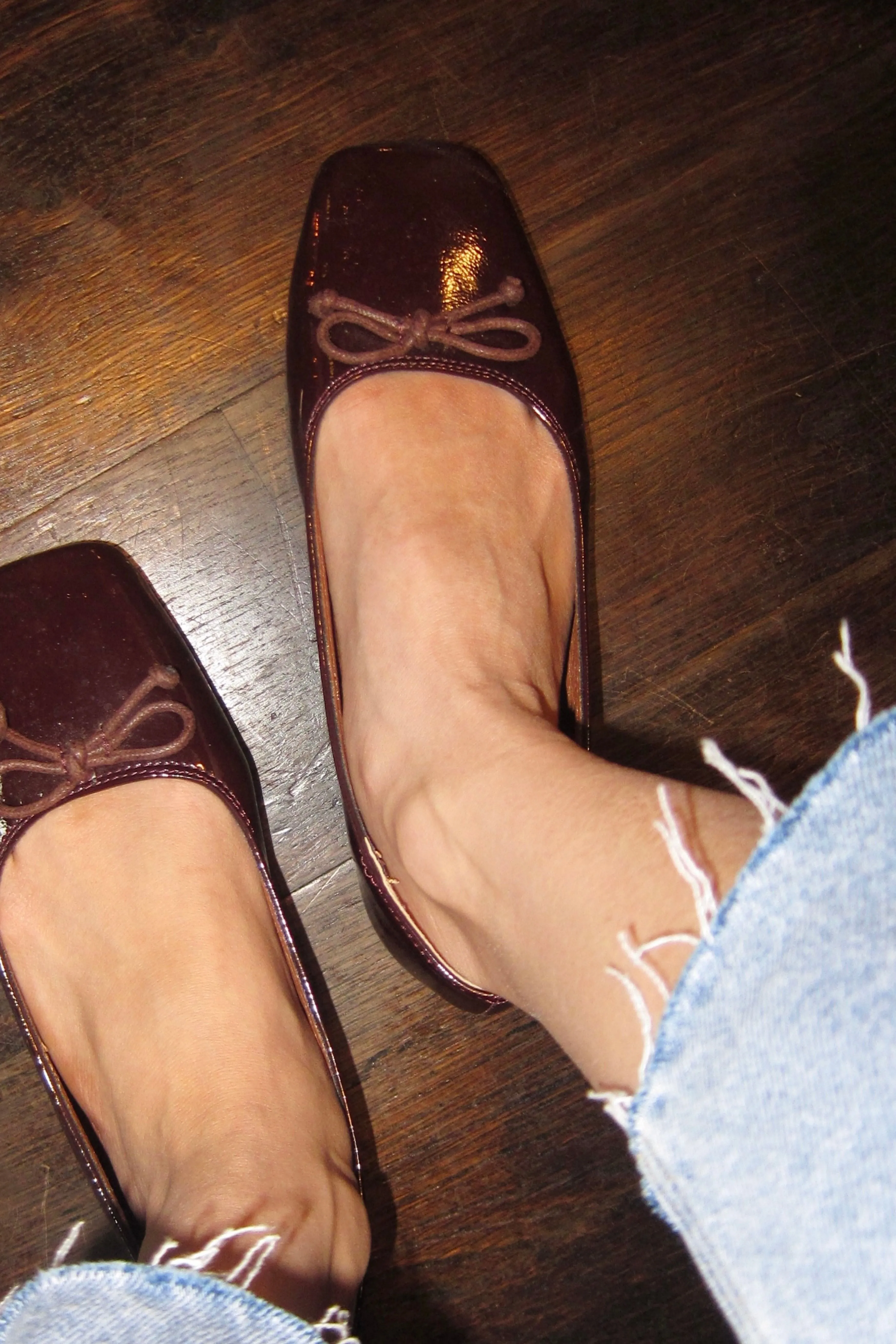 Poppy Ballet Flats in Espresso