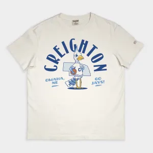 Retro Creighton Bluejays Basketball Vintage Heavyweight Tee