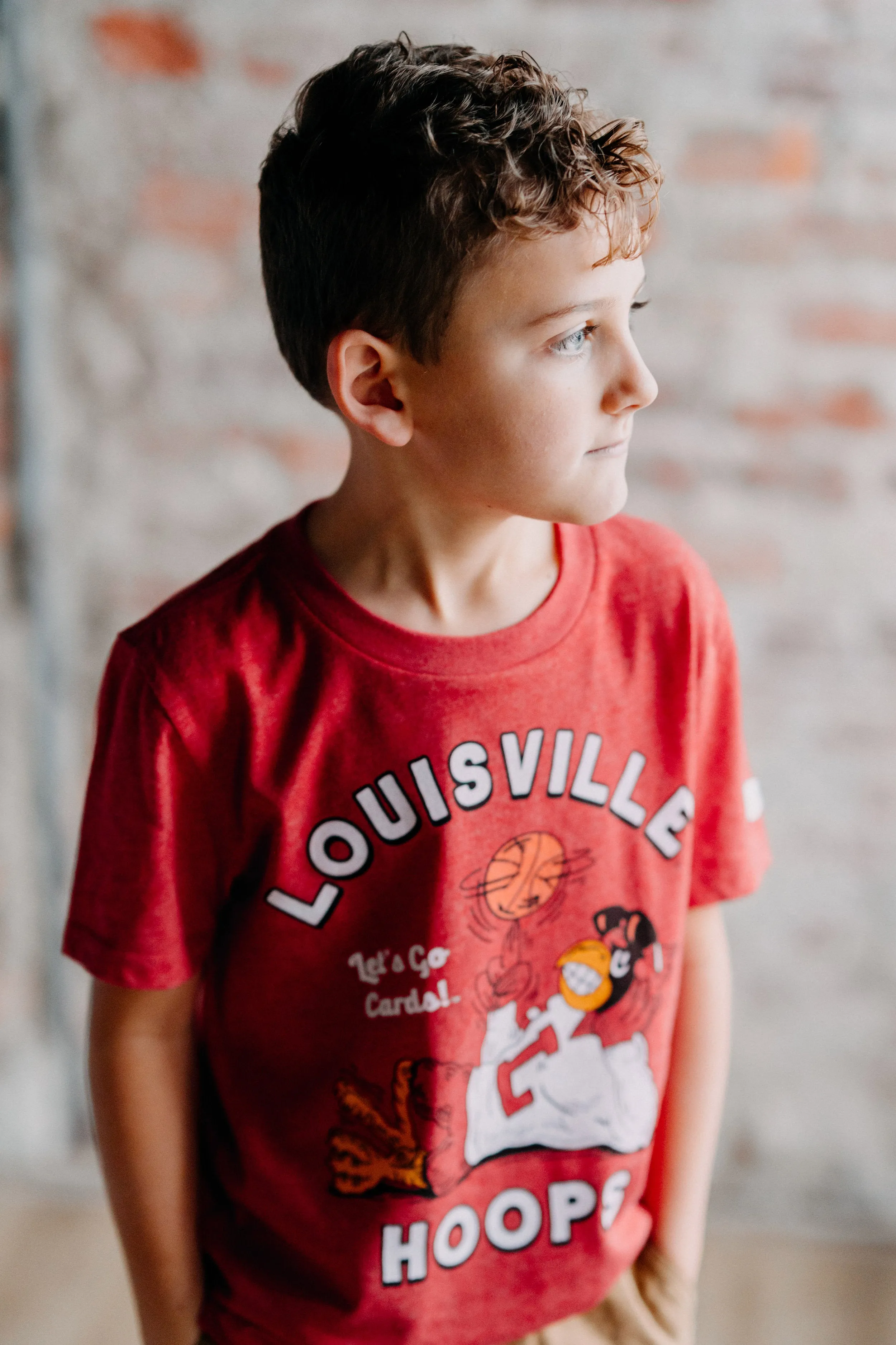 Retro Louisville Hoops Youth Tee