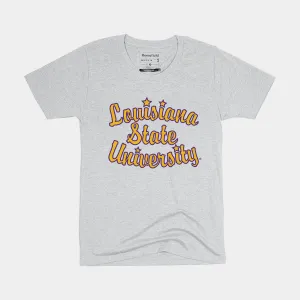 Retro LSU Script Women's Tee