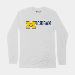 Retro Michigan Block M Long Sleeve