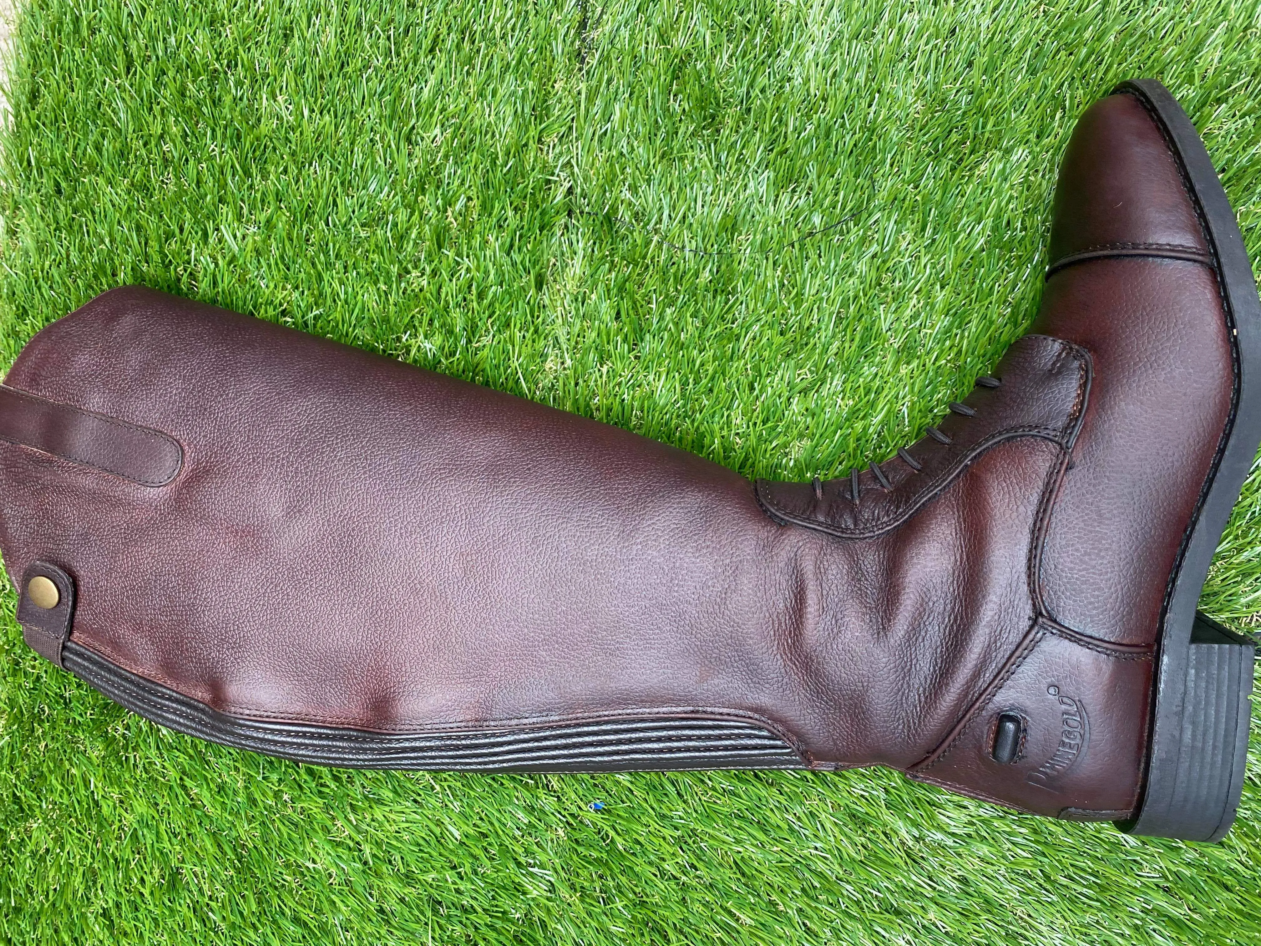 Rhinogold Brown or black leather Riding boots FREE POSTAGE ✅