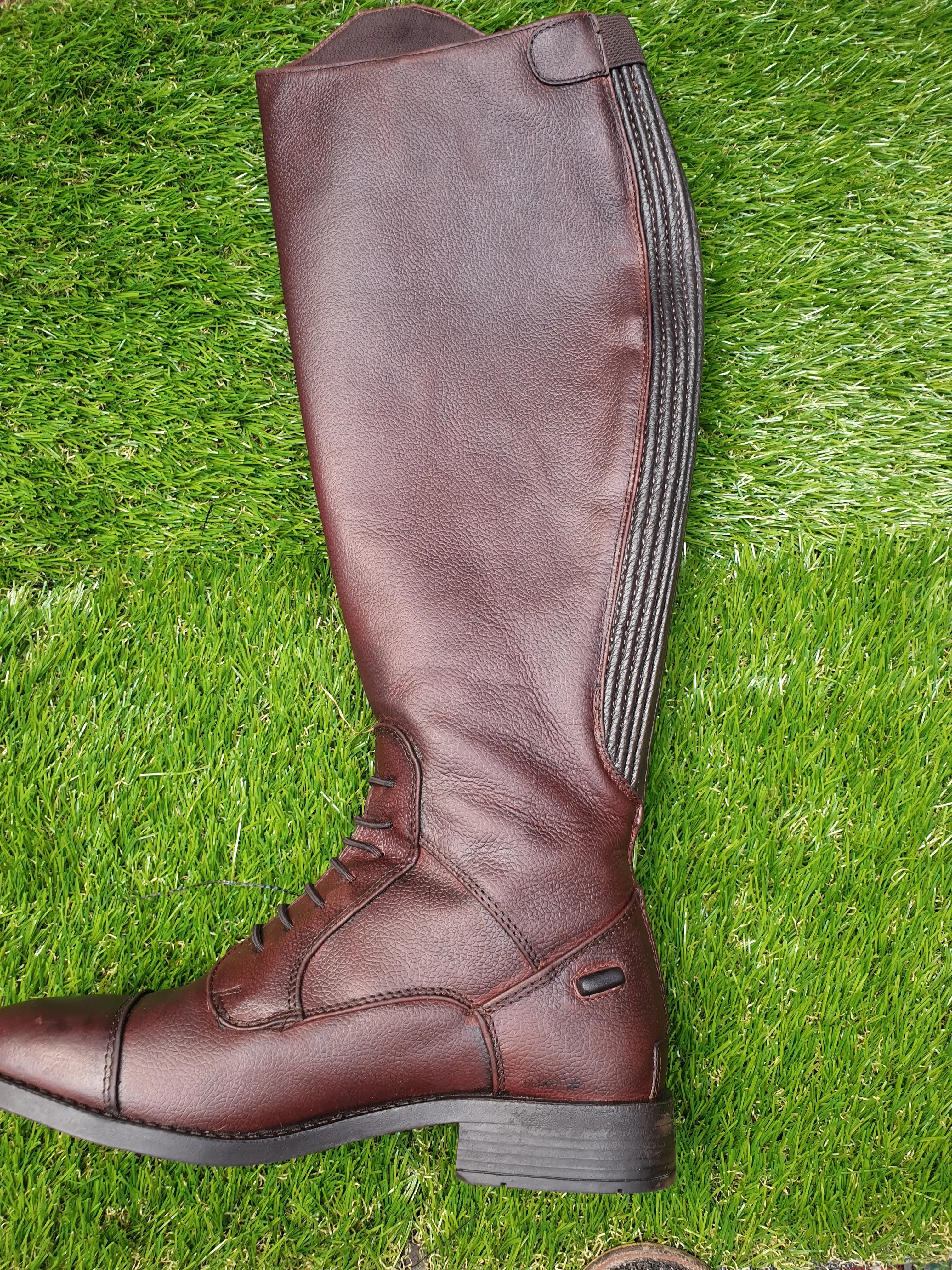 Rhinogold Brown or black leather Riding boots FREE POSTAGE ✅