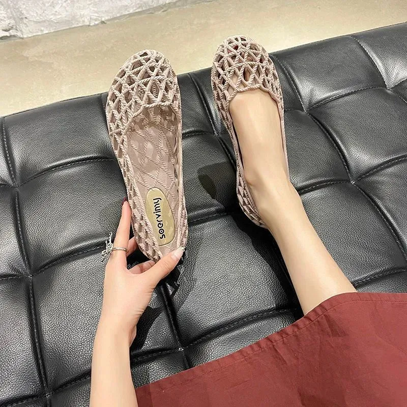 Round Toe Flats Slip-Ons