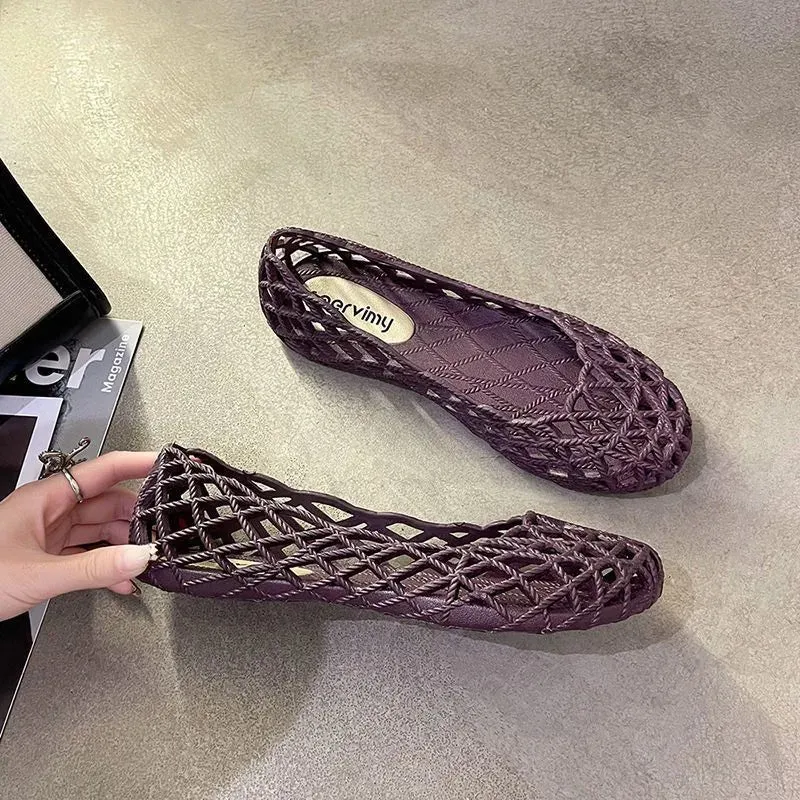 Round Toe Flats Slip-Ons