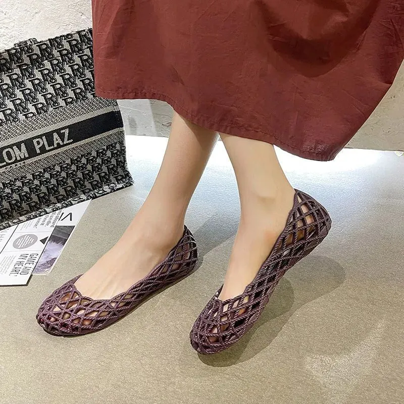 Round Toe Flats Slip-Ons