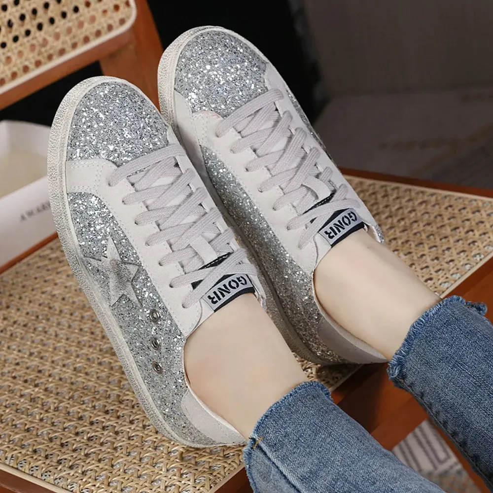 Round Toe Platform Sneakers