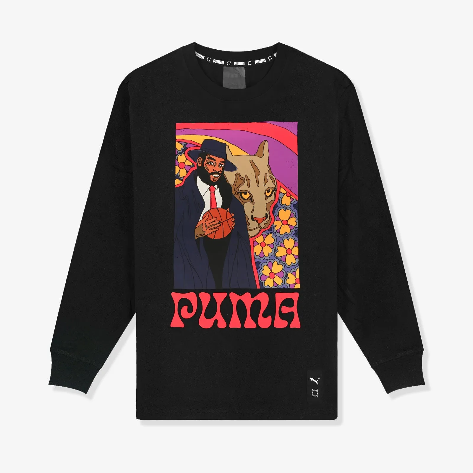 Run It Back Long Sleeve Tee - Black