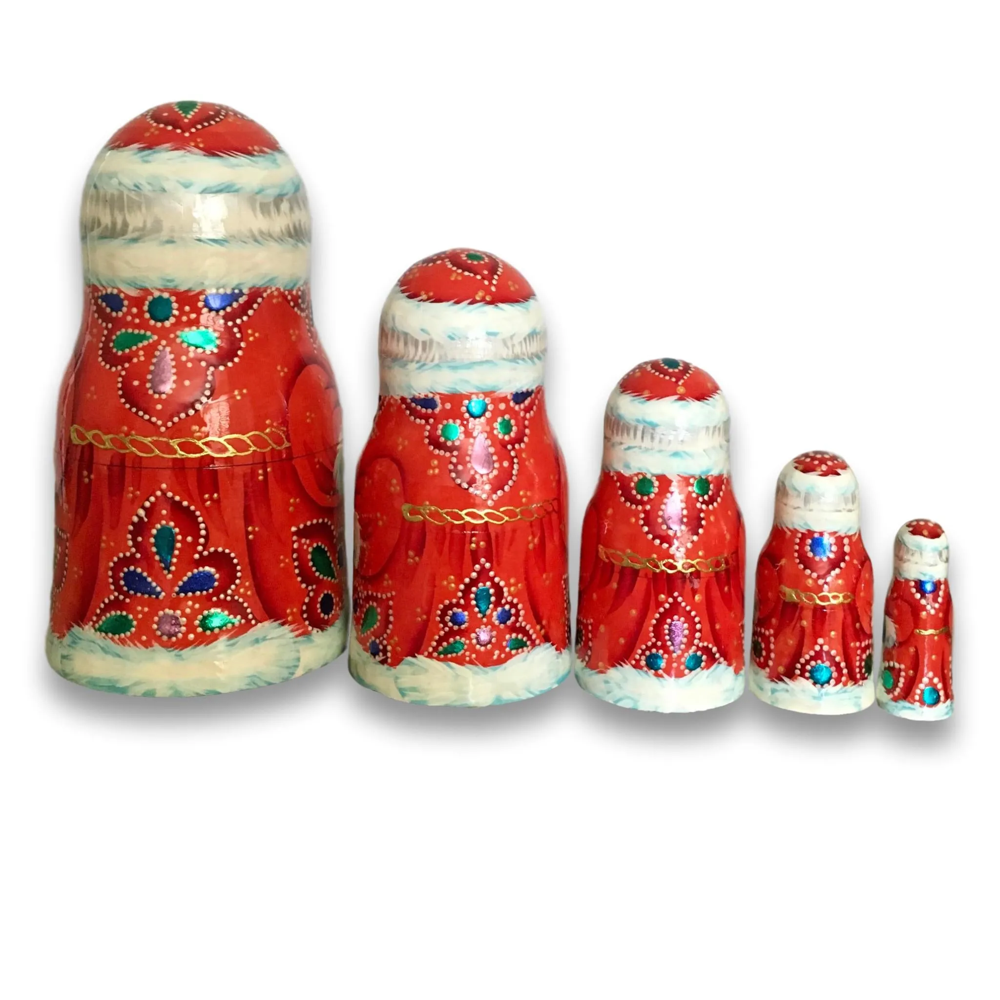 Russian Santa nesting dolls Nutcracker Christmas story