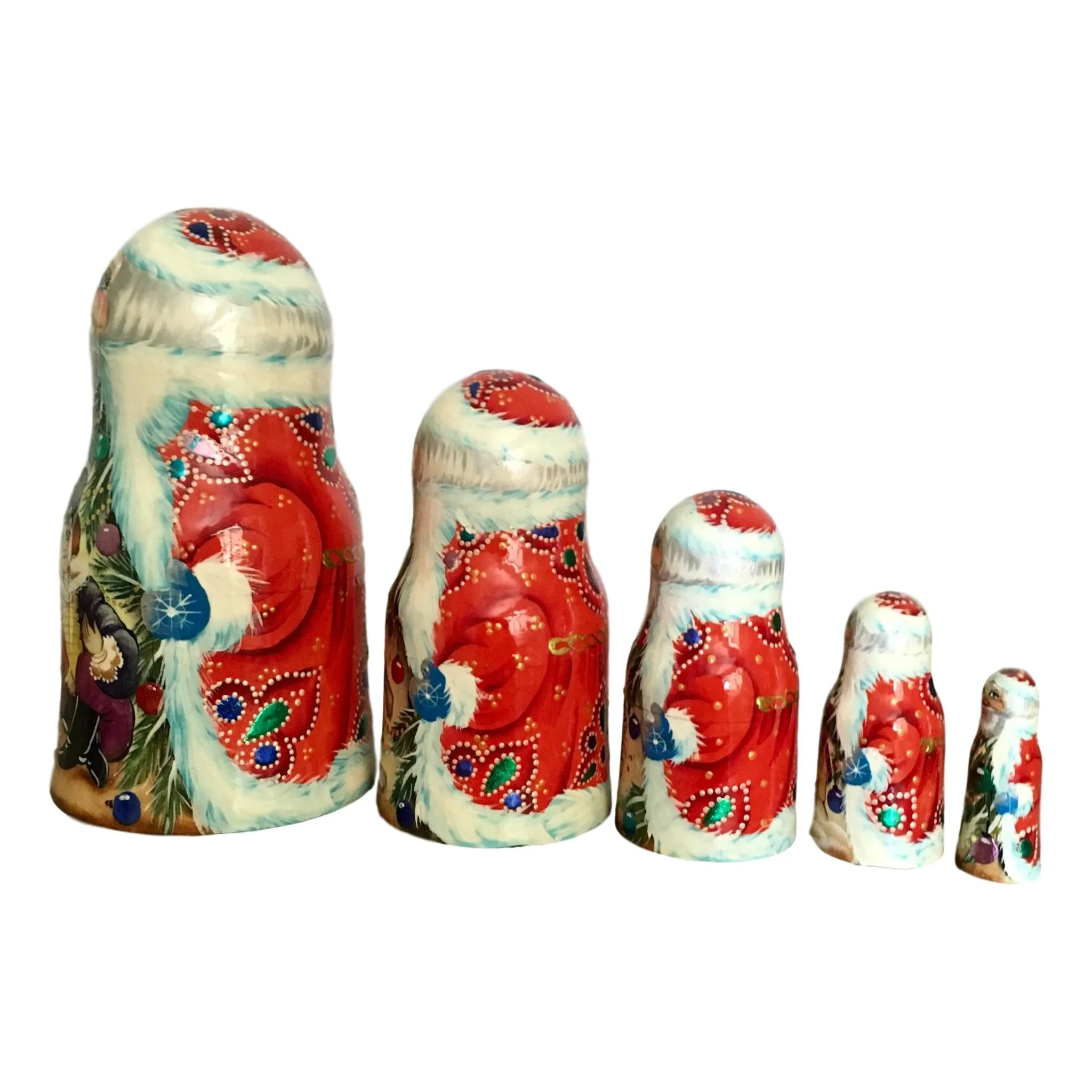 Russian Santa nesting dolls Nutcracker Christmas story