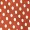 Rust Polka Dot Gathered Tie Front Dress