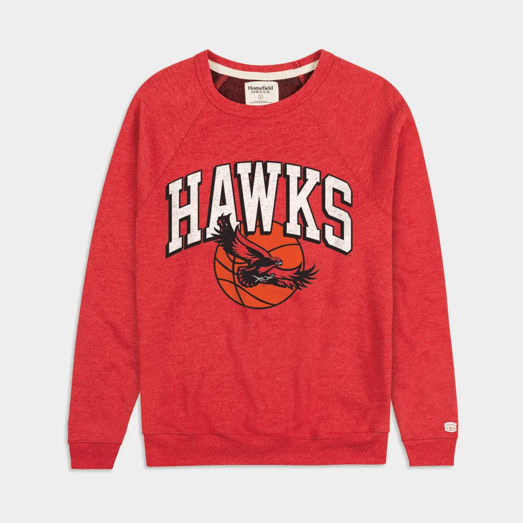 Saint Joseph's Hawks Retro Basketball Logo Crewneck