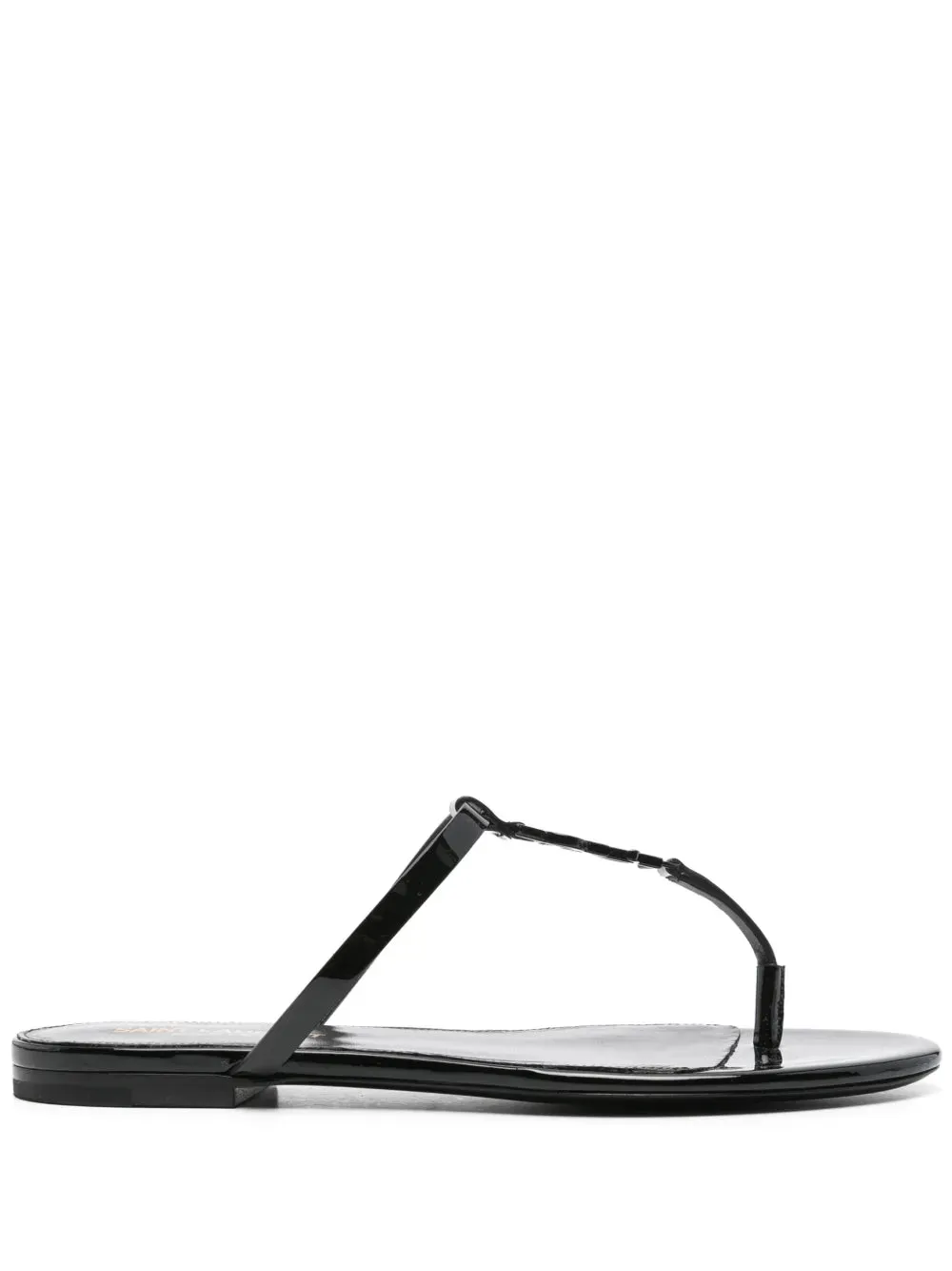 Saint Laurent Cassandra leather slides
