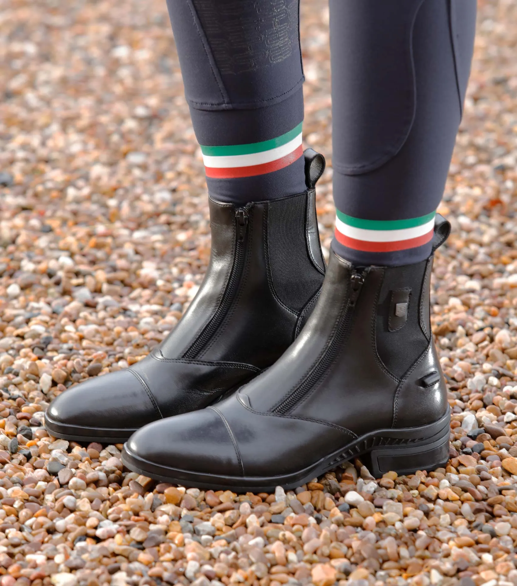 SALE Aspley Ladies Leather Paddock Boot Black