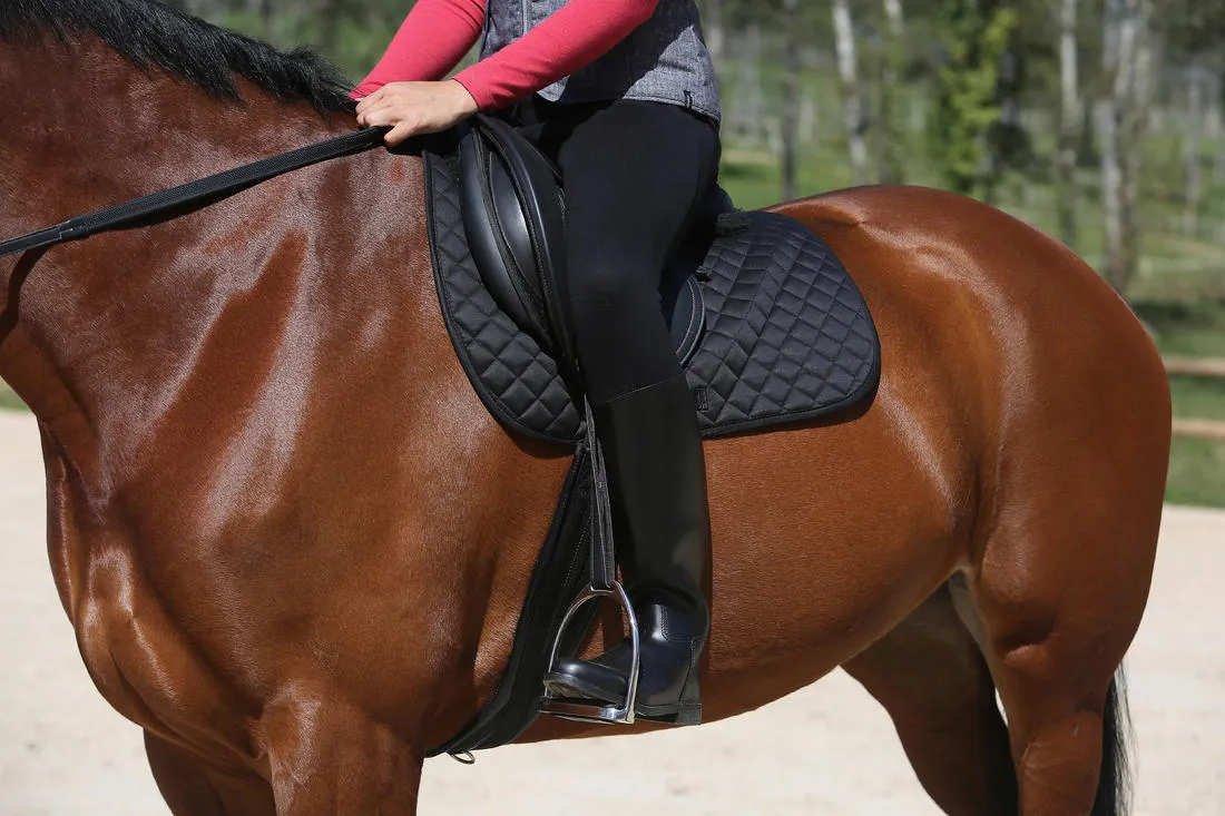 Schooling Adult Horse Riding Long Boots - Black