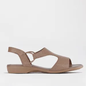 Slingback T-Bar Flat Sandal in Multi Stone - 12104