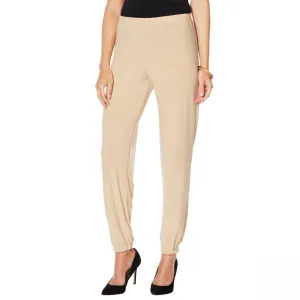 Slinky Brand Women's Solid Knit Harem Pants