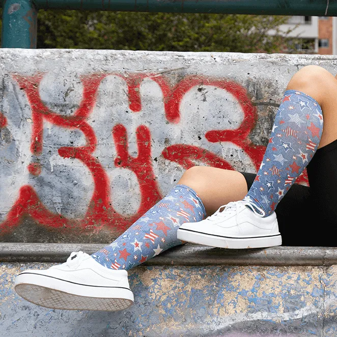 Star Crazy Youth Knee Highs