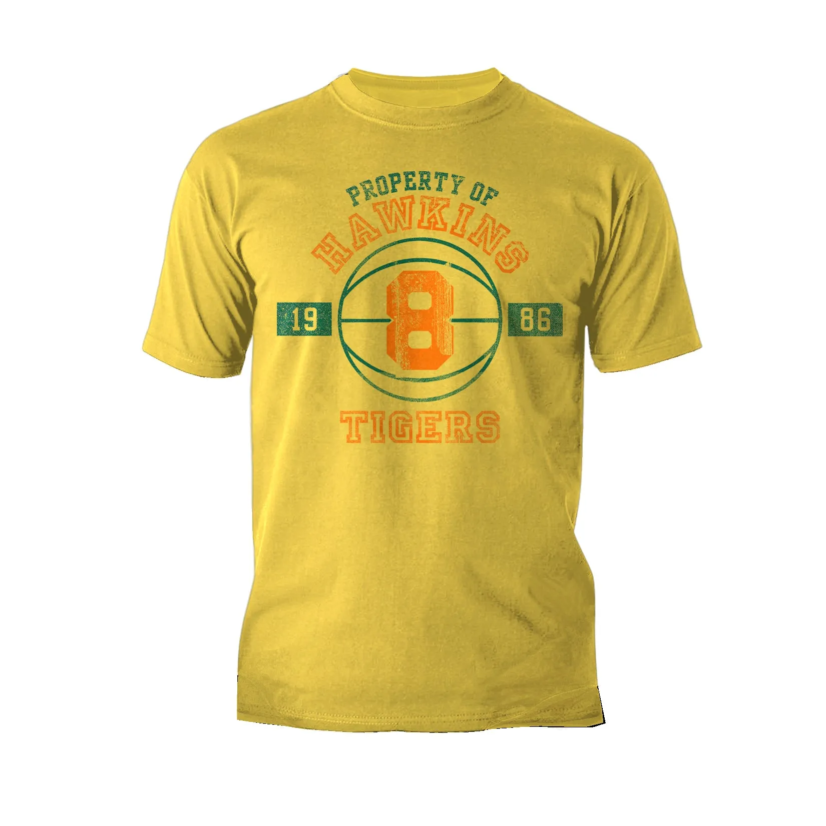 Stranger Things Hawkins Tigers Varsity Basketball Men's T-Shirt