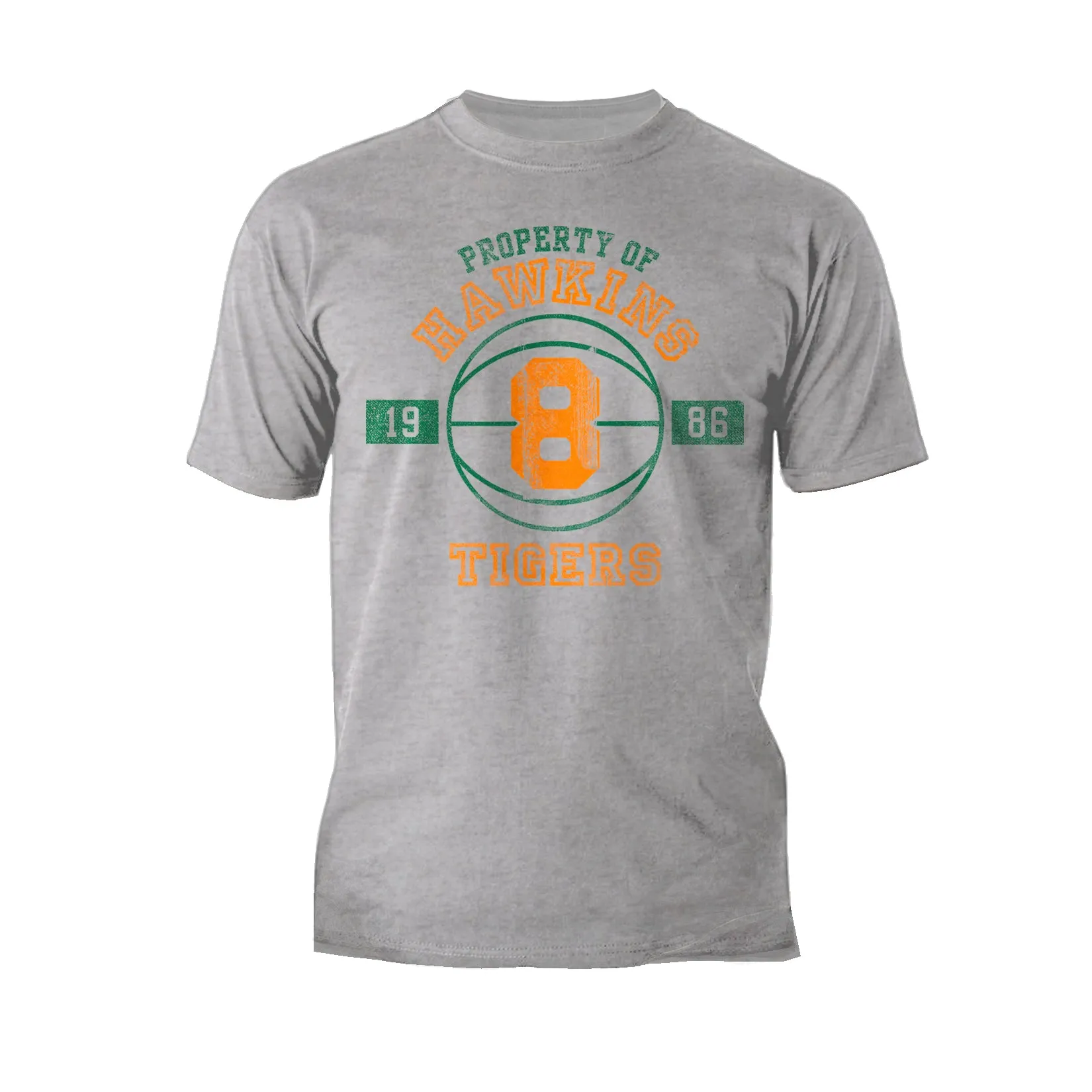Stranger Things Hawkins Tigers Varsity Basketball Men's T-Shirt