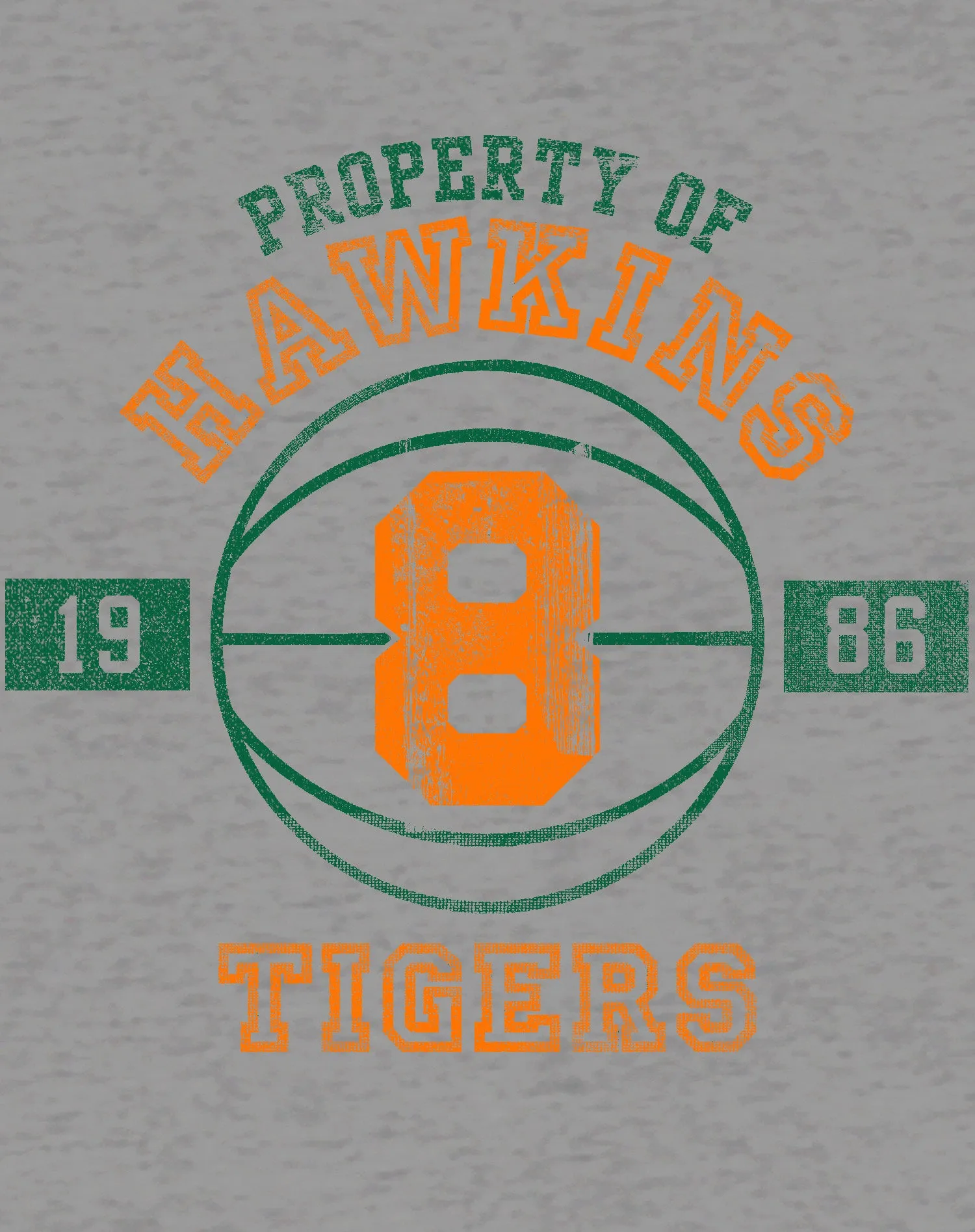 Stranger Things Hawkins Tigers Varsity Basketball Men's T-Shirt