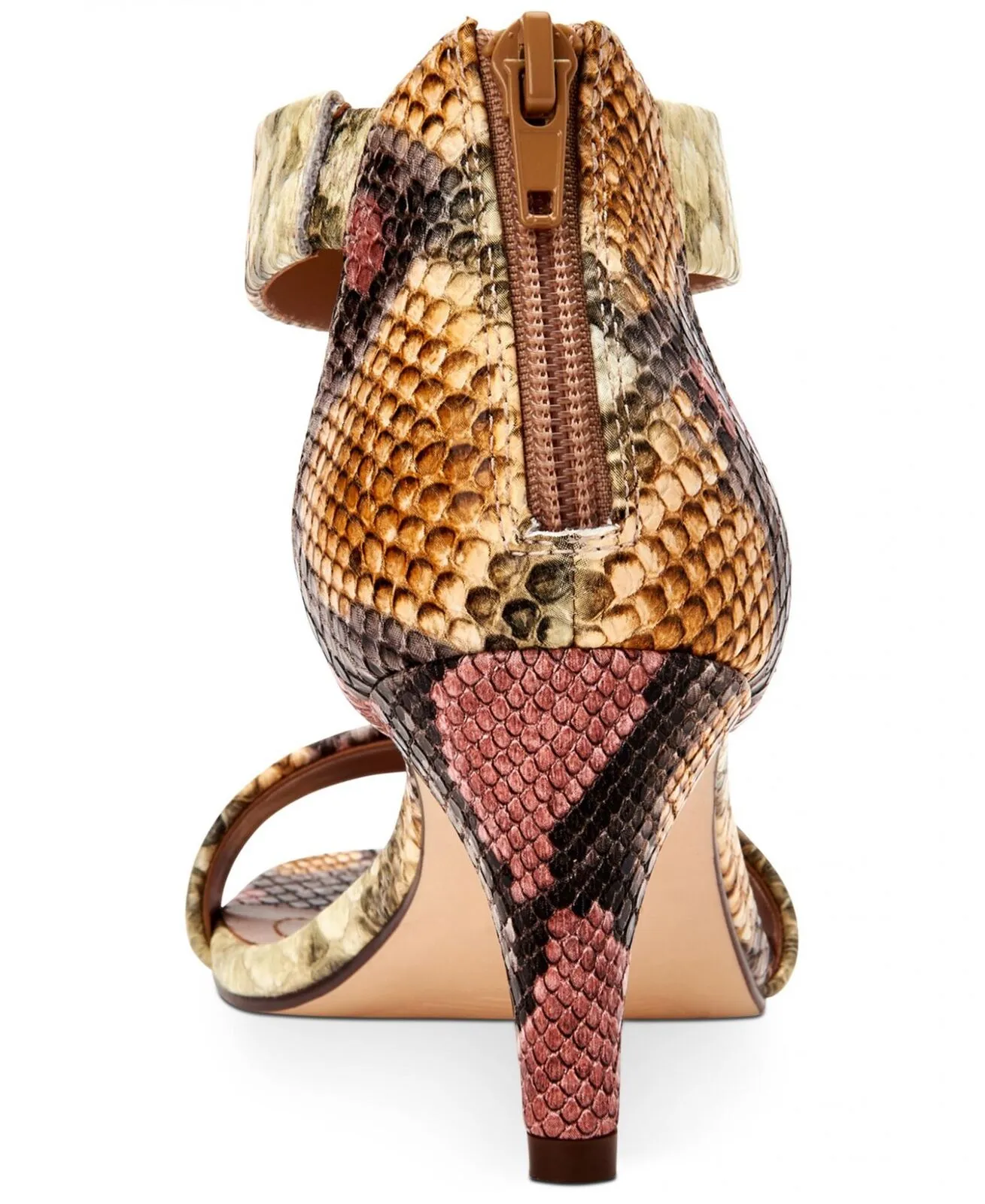 Style & Co Womens Paycee Two-Piece Dress Sandals Rainbow Snake Yellow 10W