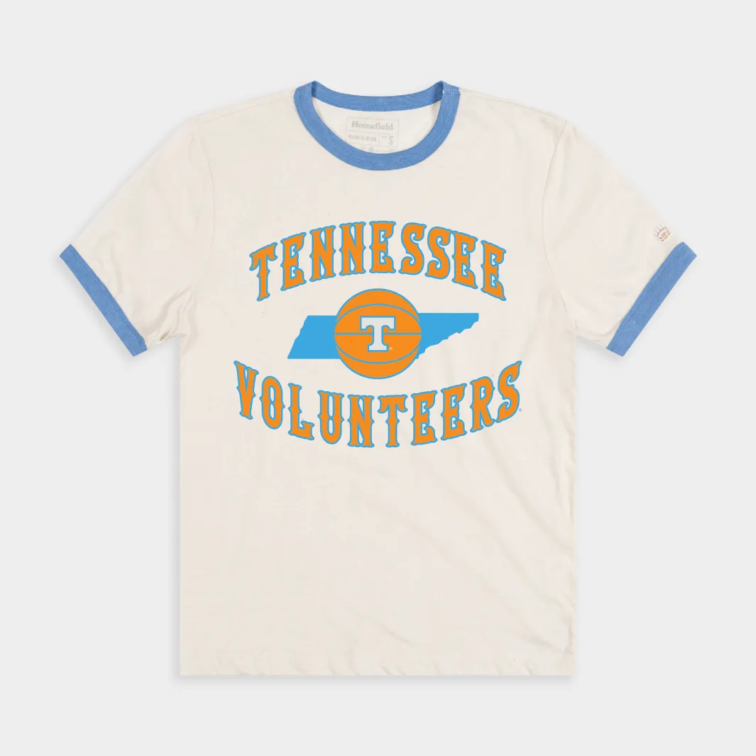 Tennessee Volunteers Basketball Ringer Tee