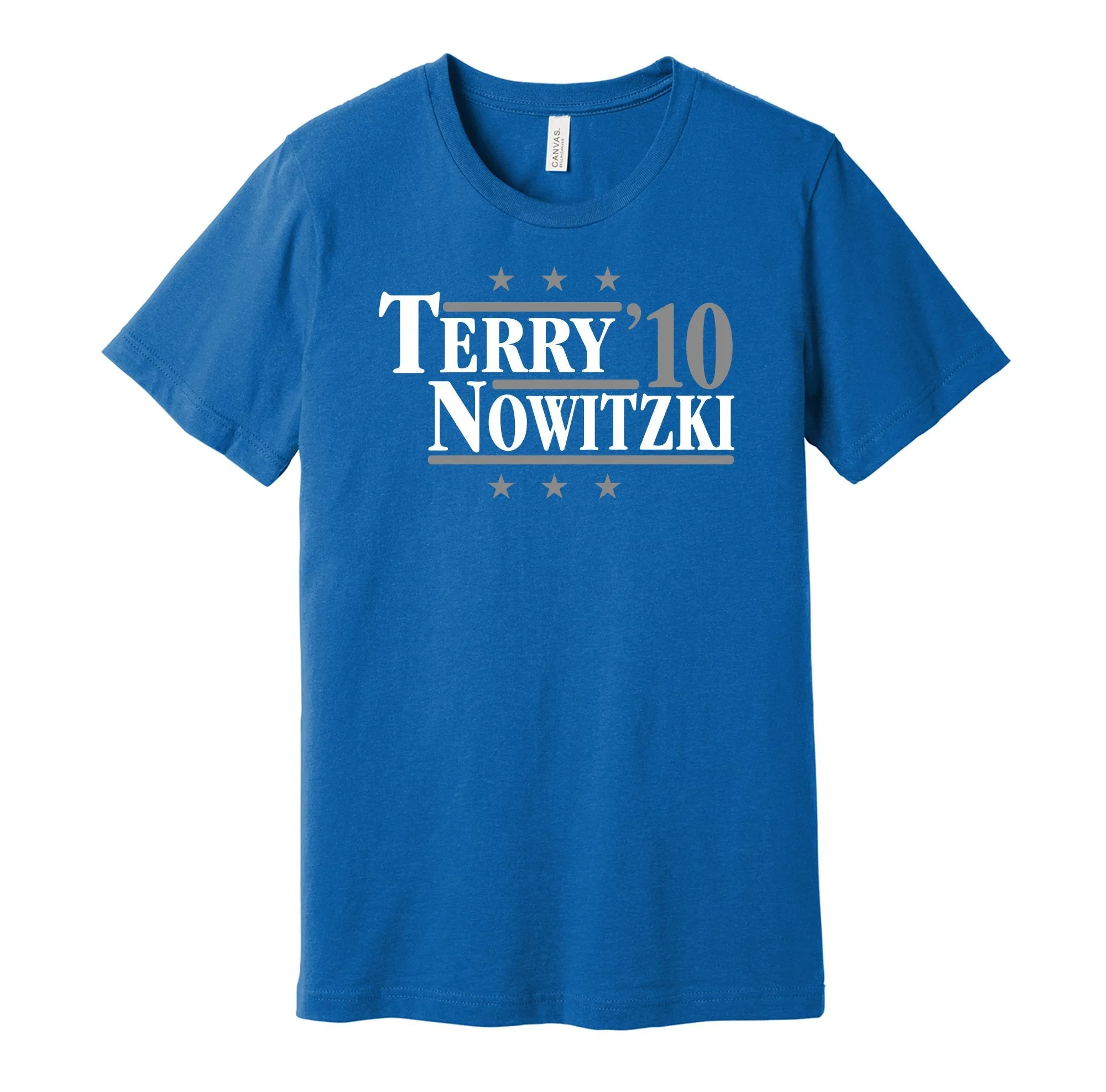 Terry & Nowitzki '10 - Dallas Basketball Legends Political Campaign Parody T-Shirt - Hyper Than Hype Shirts