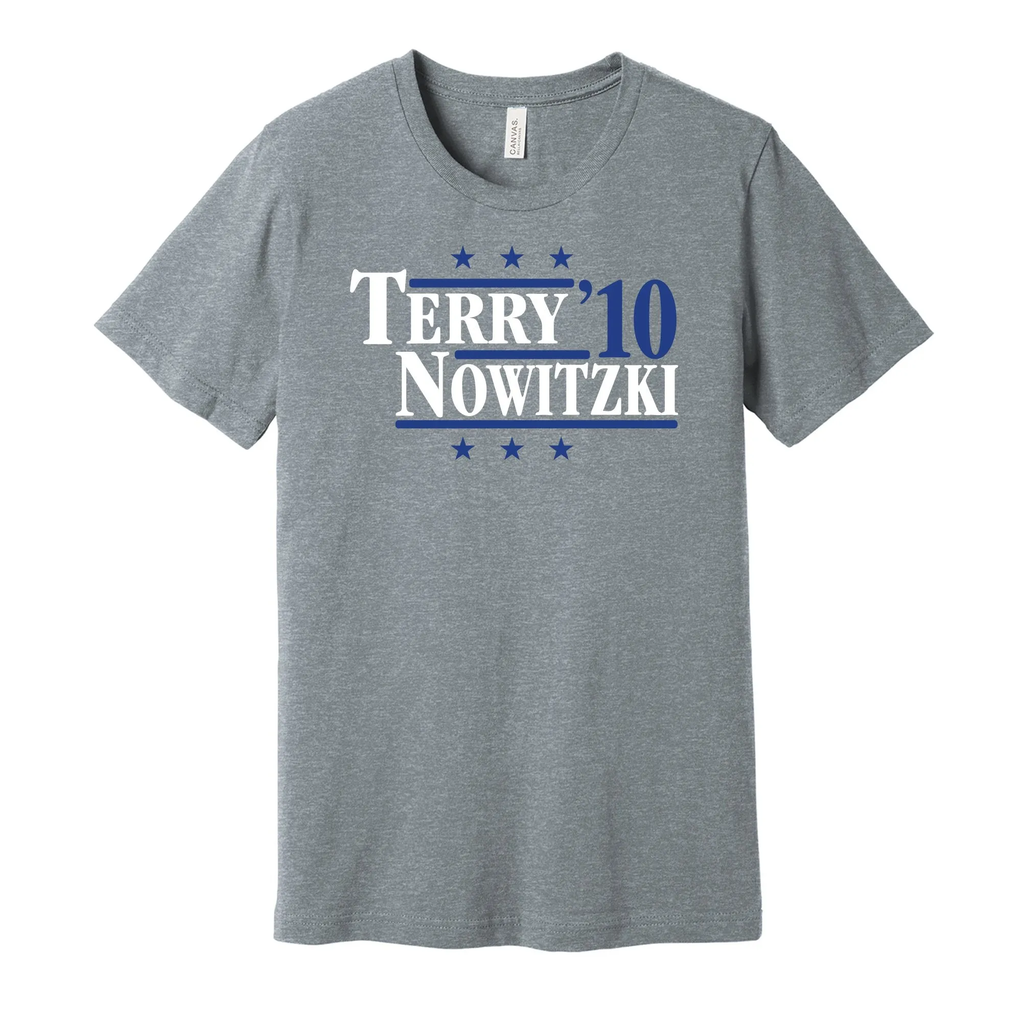 Terry & Nowitzki '10 - Dallas Basketball Legends Political Campaign Parody T-Shirt - Hyper Than Hype Shirts
