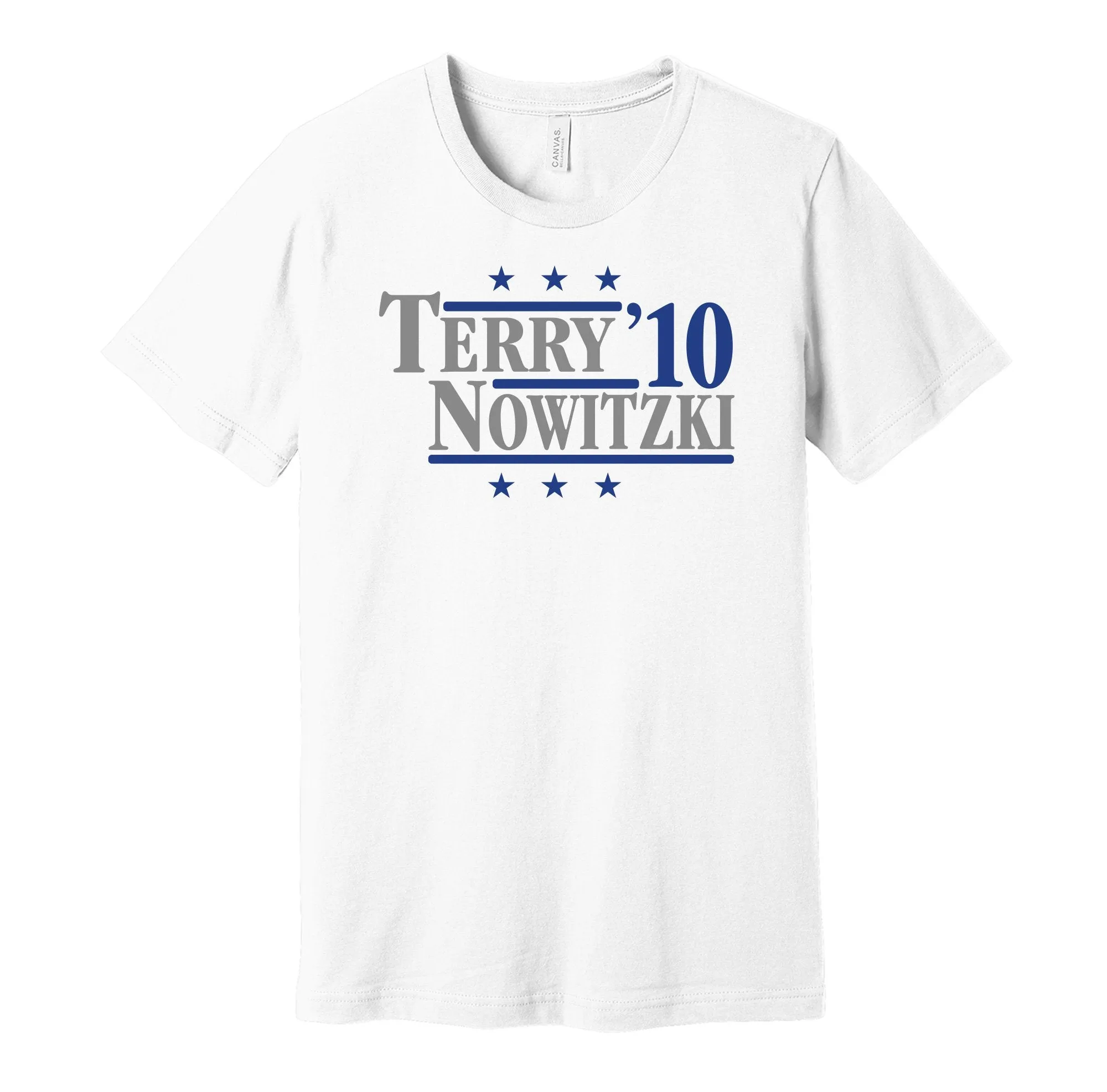 Terry & Nowitzki '10 - Dallas Basketball Legends Political Campaign Parody T-Shirt - Hyper Than Hype Shirts