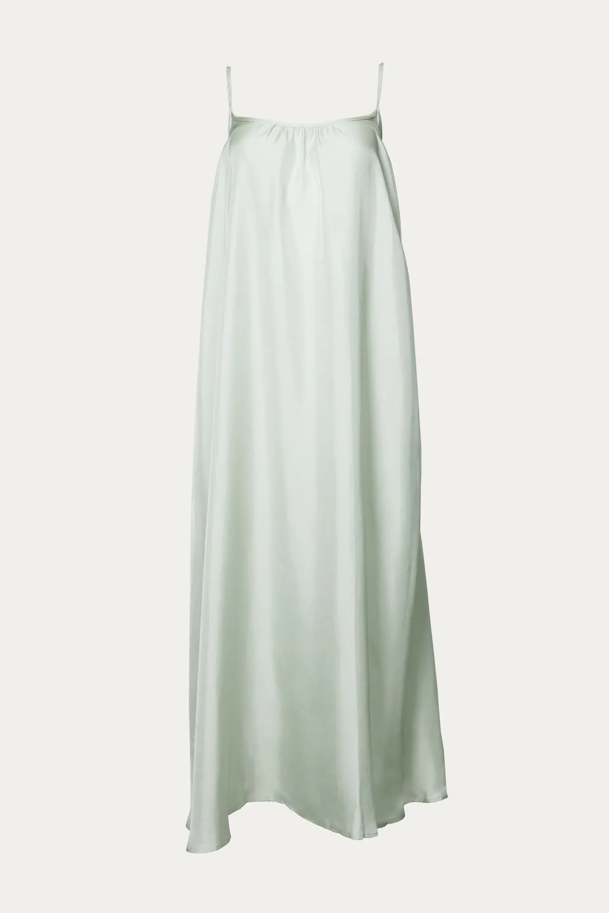 THE NAPOLI SILK-SATIN MAXI DRESS