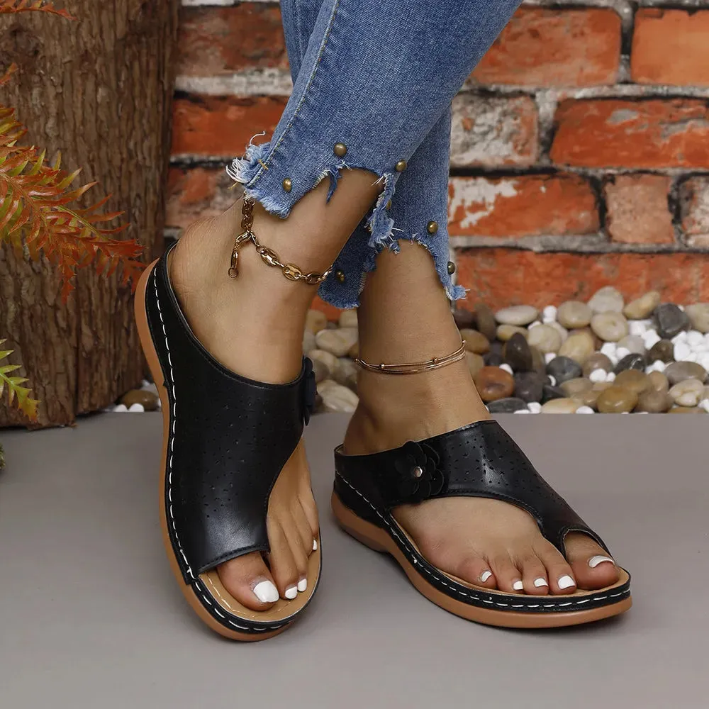 Toe Post Flats Sandals