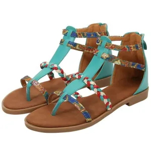 Toe Post Flats Sandals