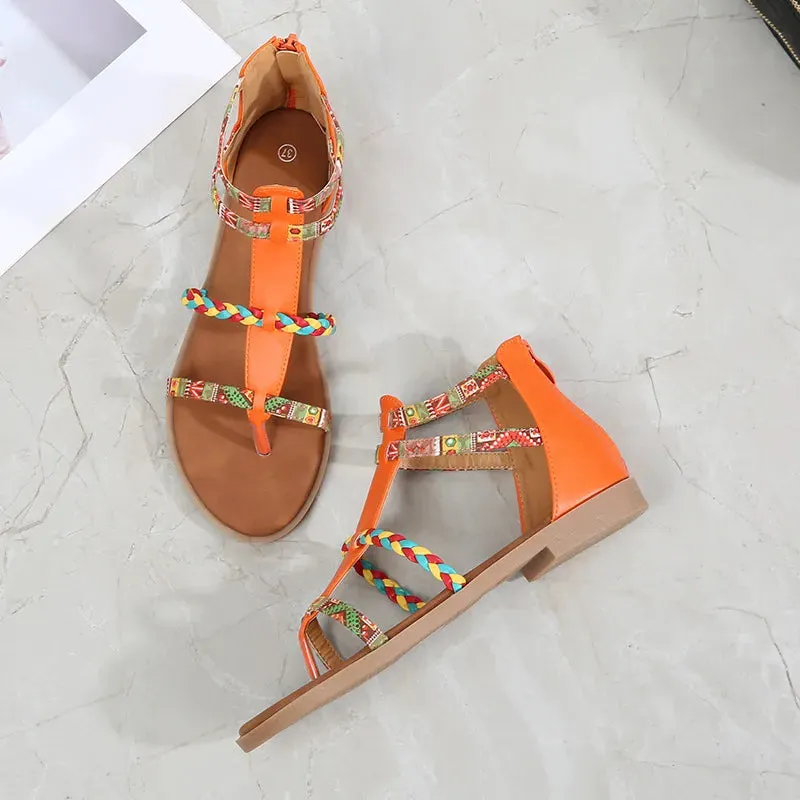 Toe Post Flats Sandals